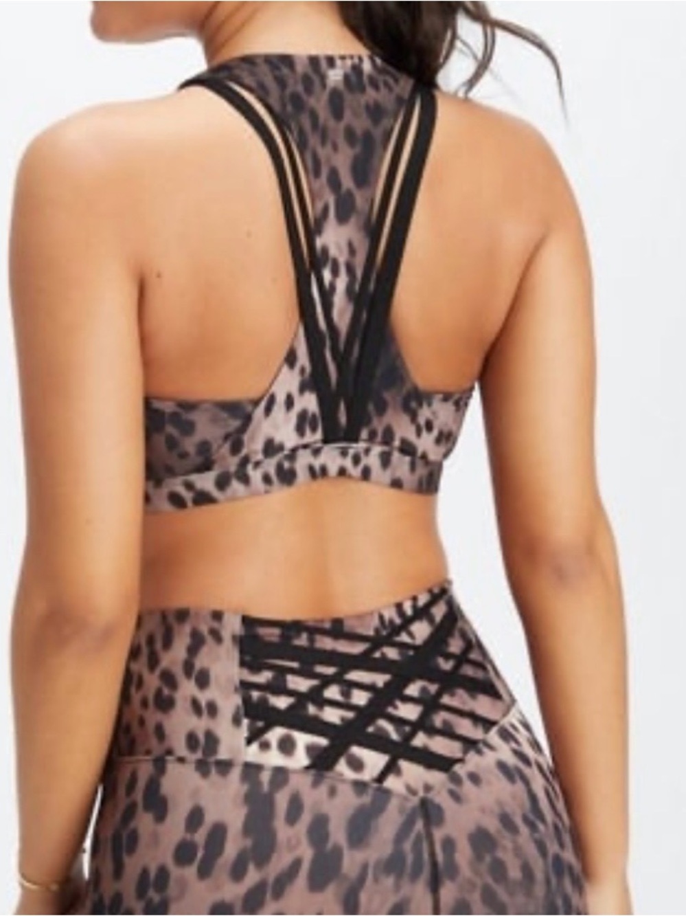 Fabletics Set Power Hold Sports Bra & Leggings 7/8 Length Pant